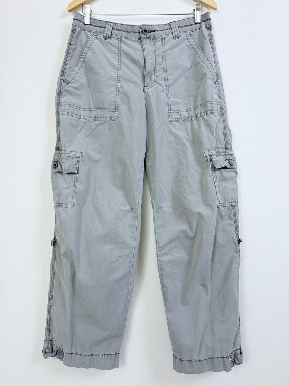 Pilcro Anthropologie Ventura Utility Cargo Pants Gray - Picture 3 of 10